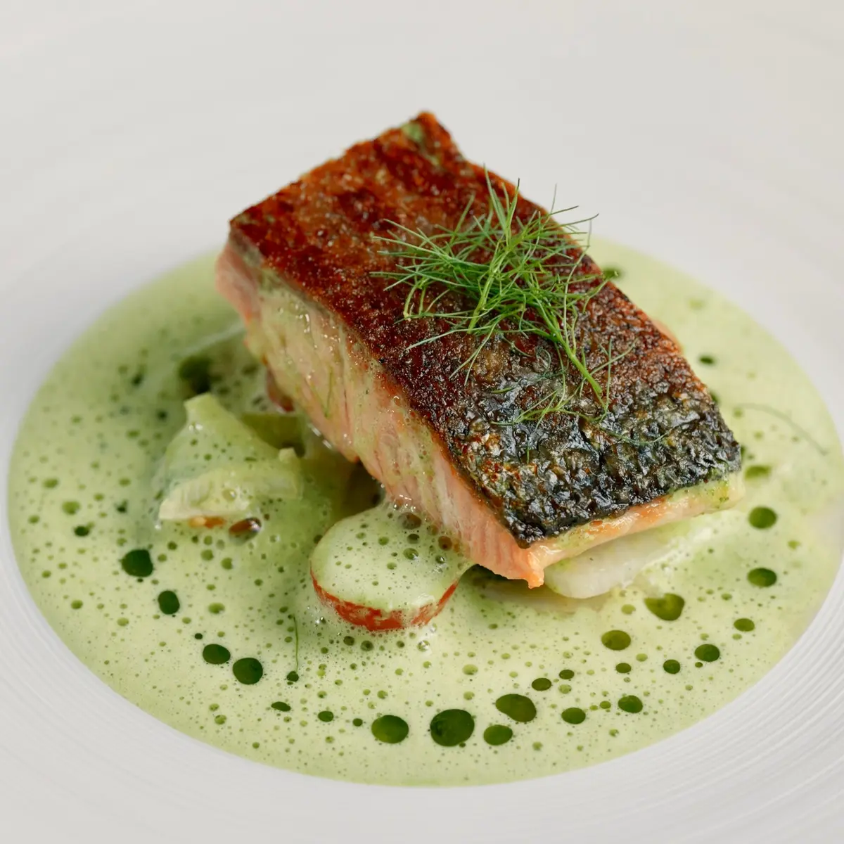 creation thumb for Salmon Belly and Pernod Sauce