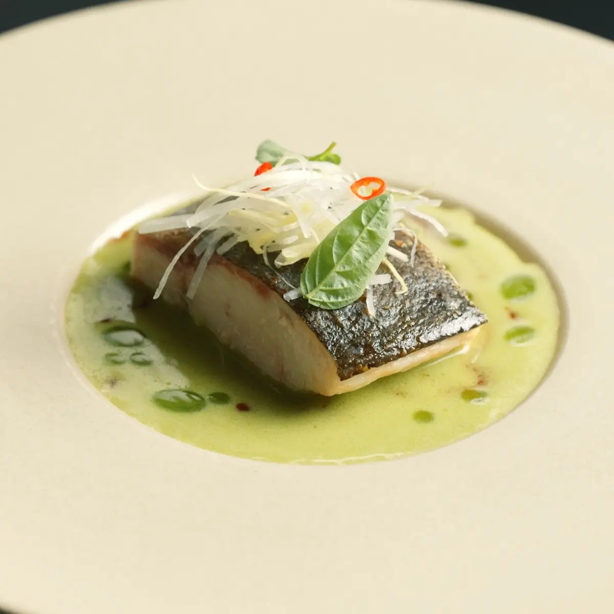 creation thumb for Green Curry Sauce with Kingfish and Salad