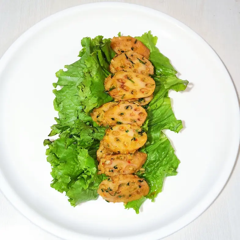 creation thumb for Stir fried lotus stem with green latuce