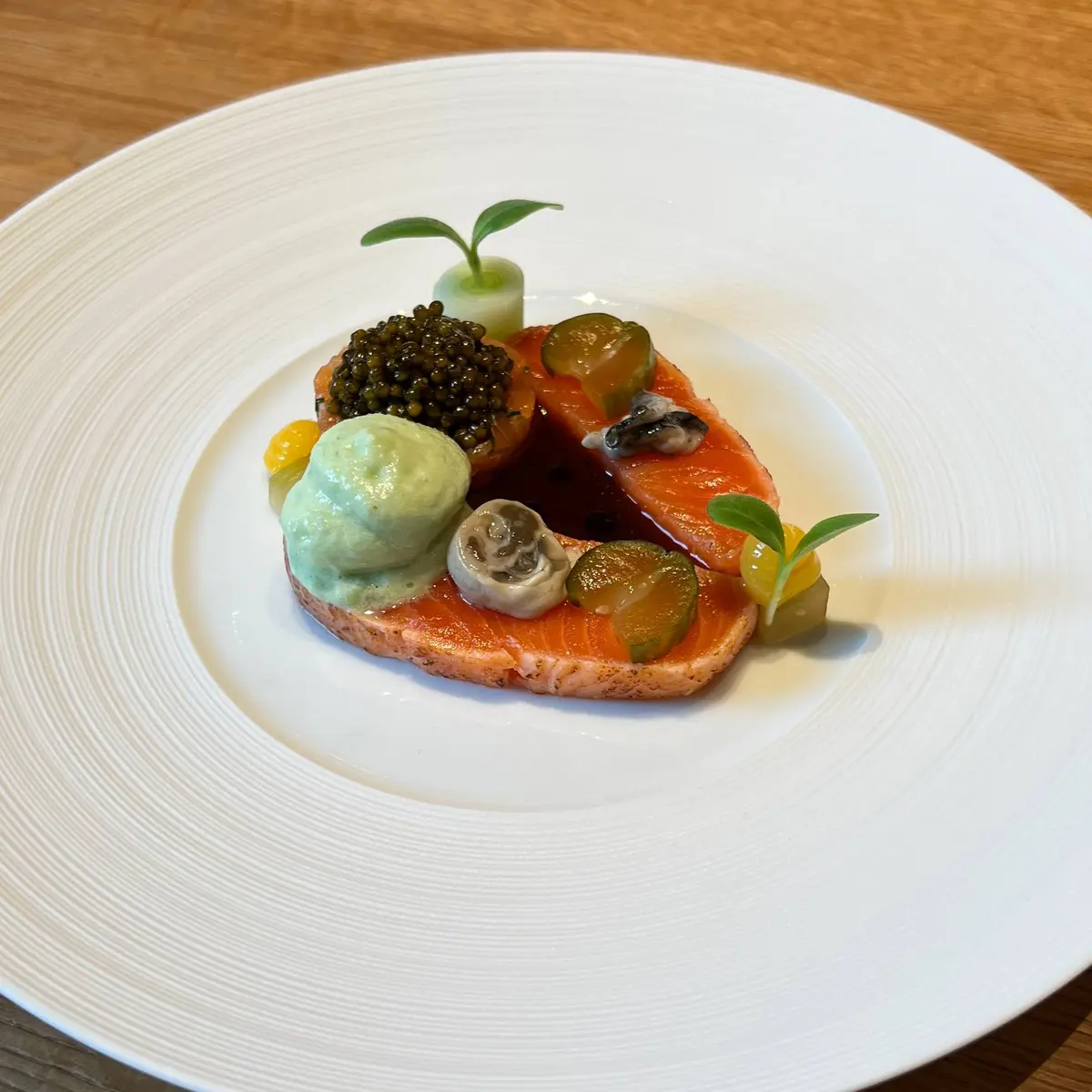 creation thumb for Salmon / Oyster / Caviar / Cucumber