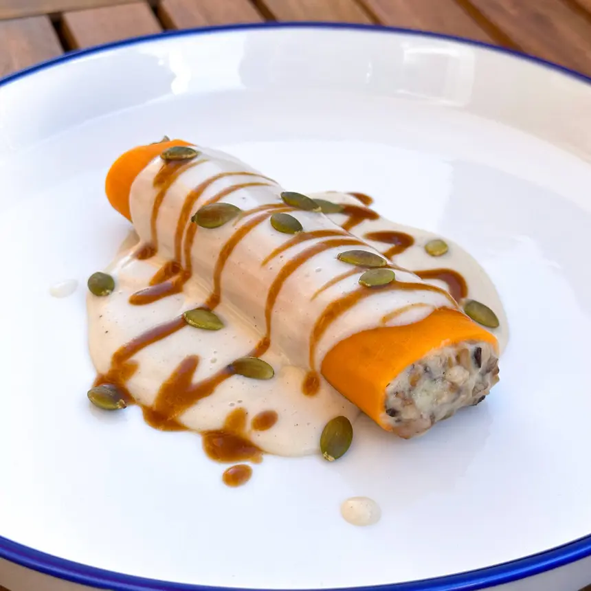 creation thumb for Butternut squash & mushrooms cannelloni