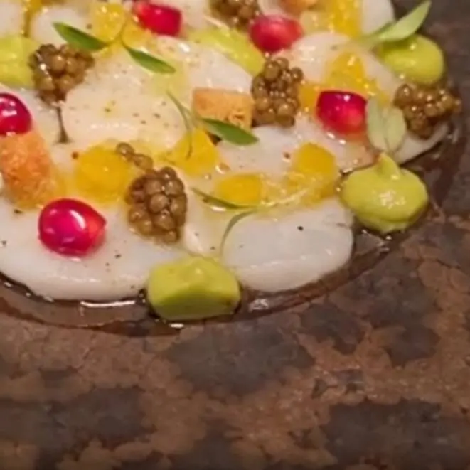 creation thumb for Scallop and citrus fruits