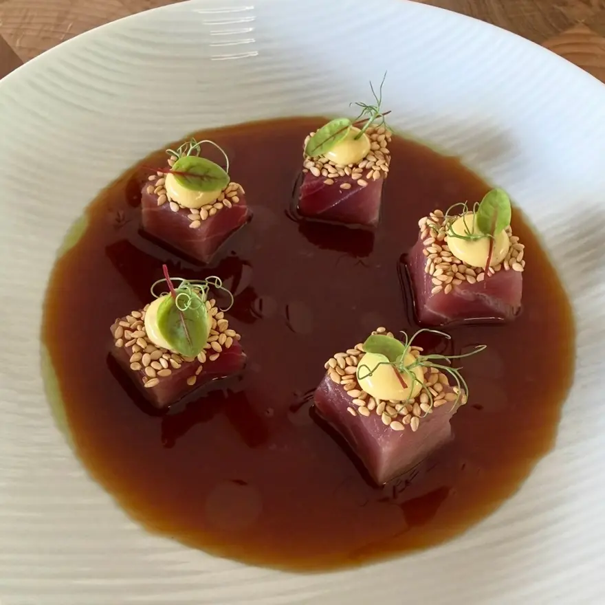 creation thumb for Bluefin Tuna, Yuzu/Ponzu & Miso Mayonnaise