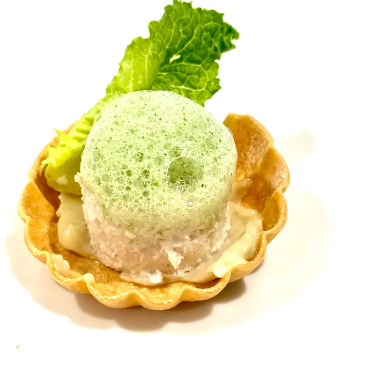 creation thumb for Amuse de ensalada césar