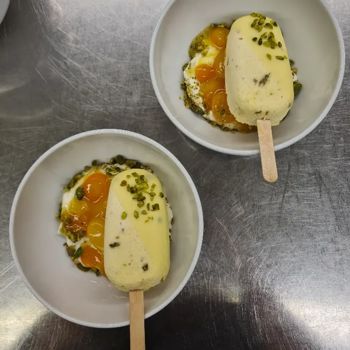 creation thumb for Pistachio brittle parfait