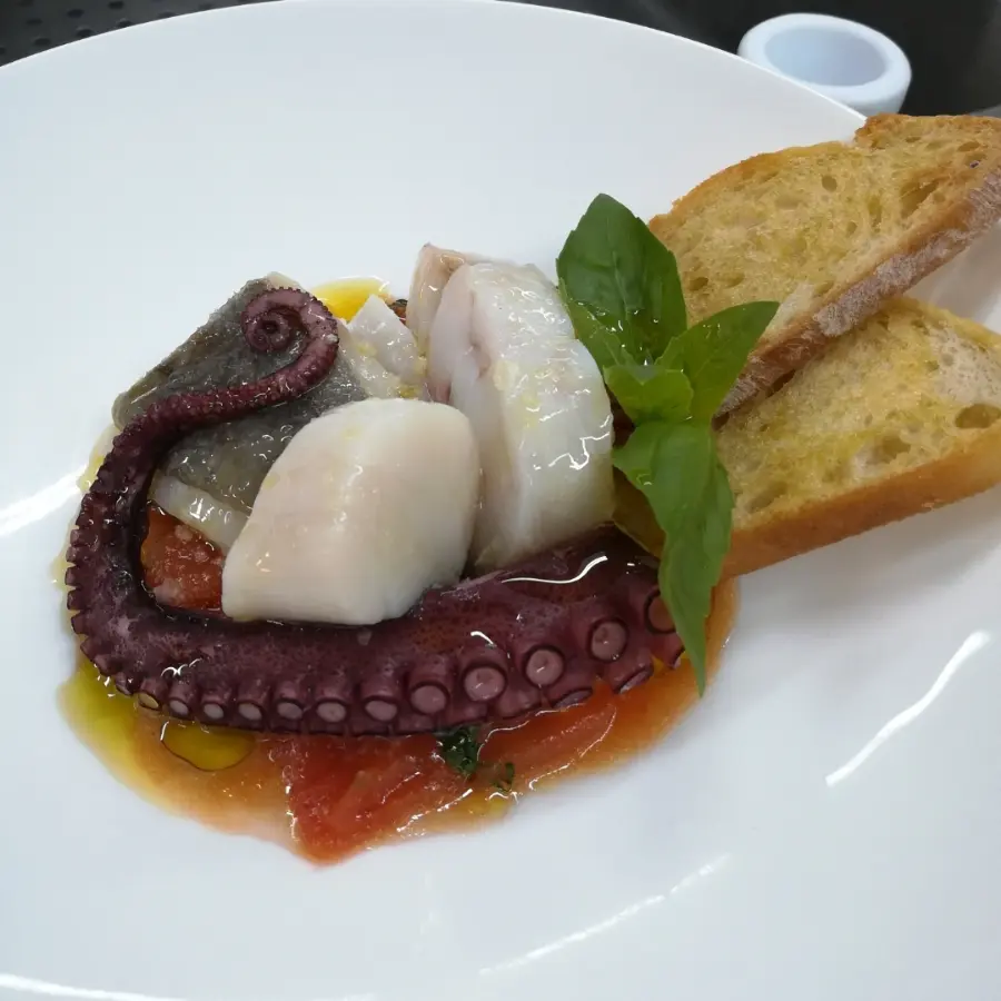 creation thumb for #cacciucco #octopus #scallop #turpot #crostini