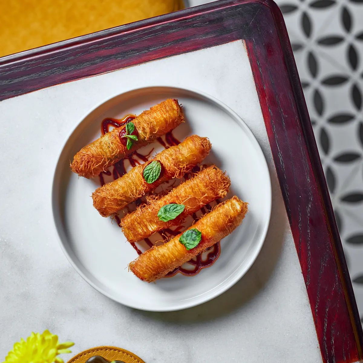 creation thumb for Halloumi kounafa Syrian gourmet appetizers #jouricairo
