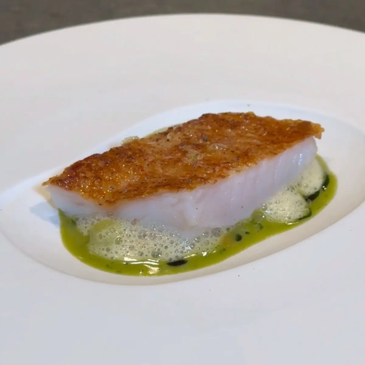 creation thumb for Kinki a la Plancha  | Razor Clams  | Daikon | Aonori
