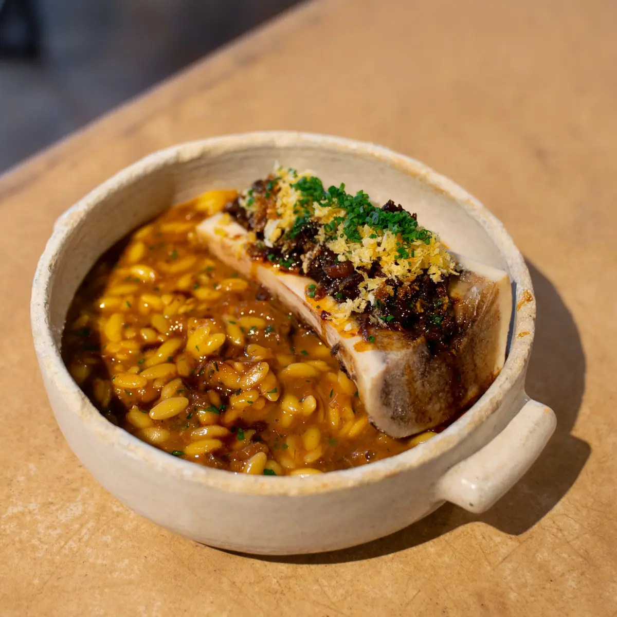 creation thumb for Orzo with Braised Beef Shank