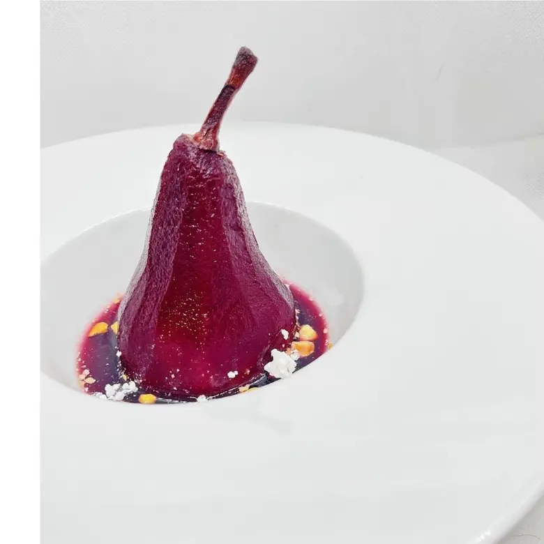 creation thumb for Pear in osmosis with honey and Tintilia del Molise
