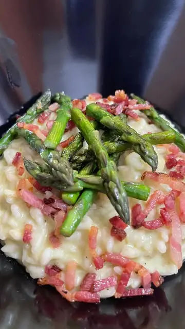 creation thumb for Risotto Asparagi e Pancetta Croccante