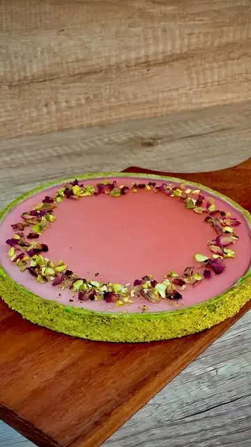 creation thumb for Rosewater Panna Cotta Tart