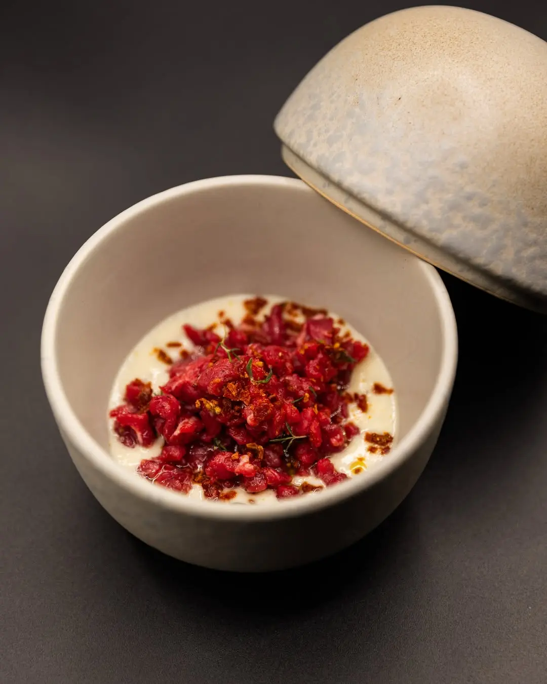 creation thumb for Fonduta di Gorgonzola DOP con tartare di Scottona