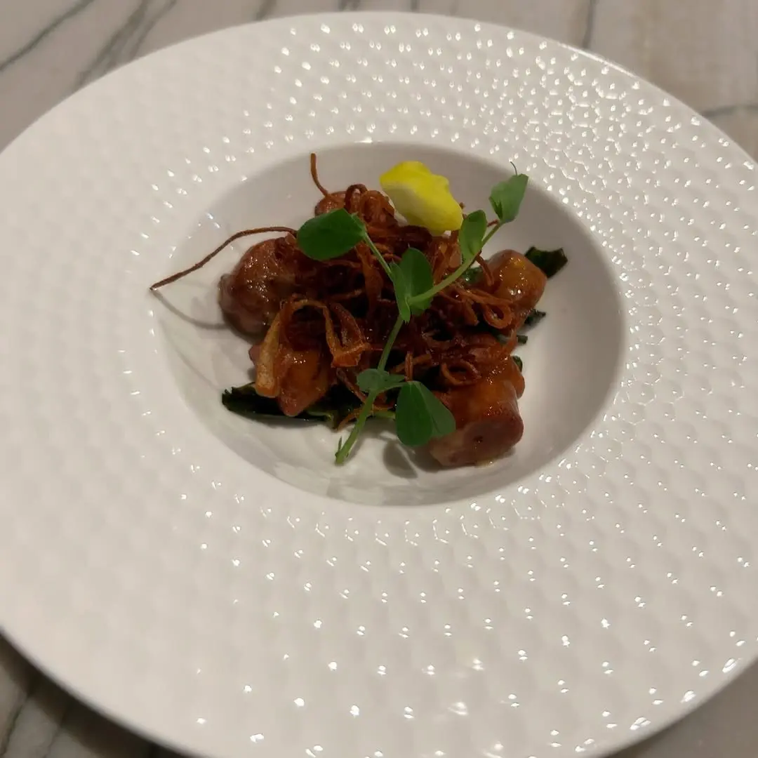 creation thumb for Plantain Gnocchi with Spiced Chicken Jus