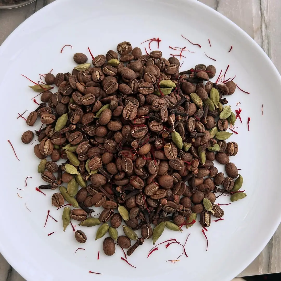 creation thumb for Saffron and cardamom coffee