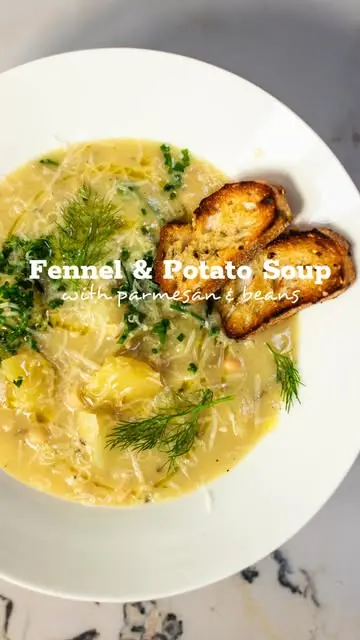creation thumb for Fennel Potato & White Bean Soup with Parmesan