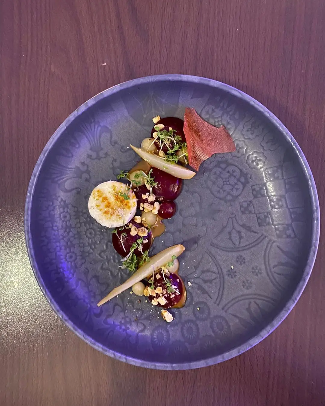 creation thumb for Goat Cheese/Williams pear/beetroot