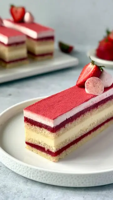 Strawberry and Lychee Cake