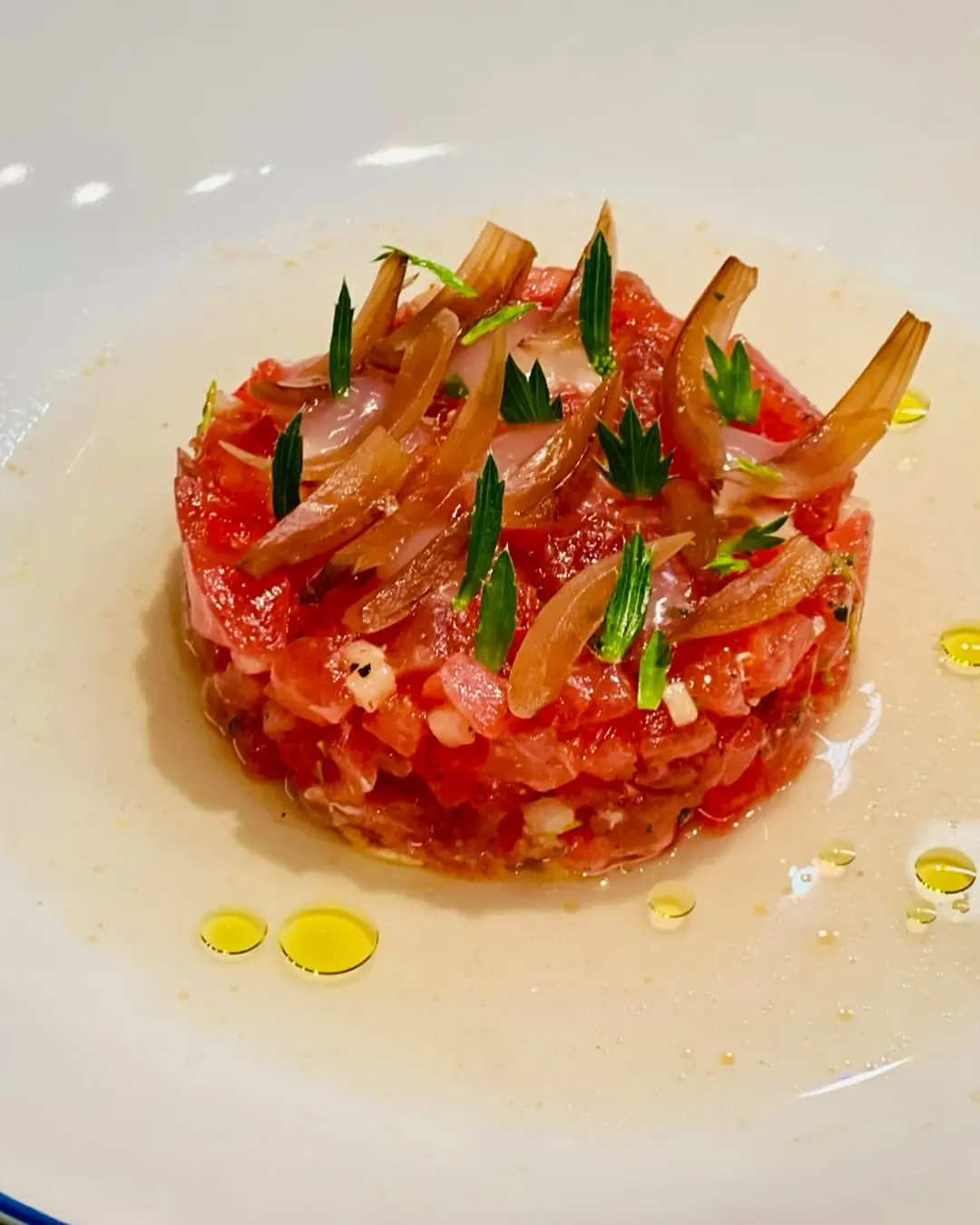 creation thumb for Tartar de Atum com Melancia e Rabanete
