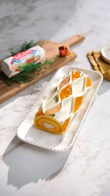 creation thumb for Bûche de Noël butternut / fromage de chèvre