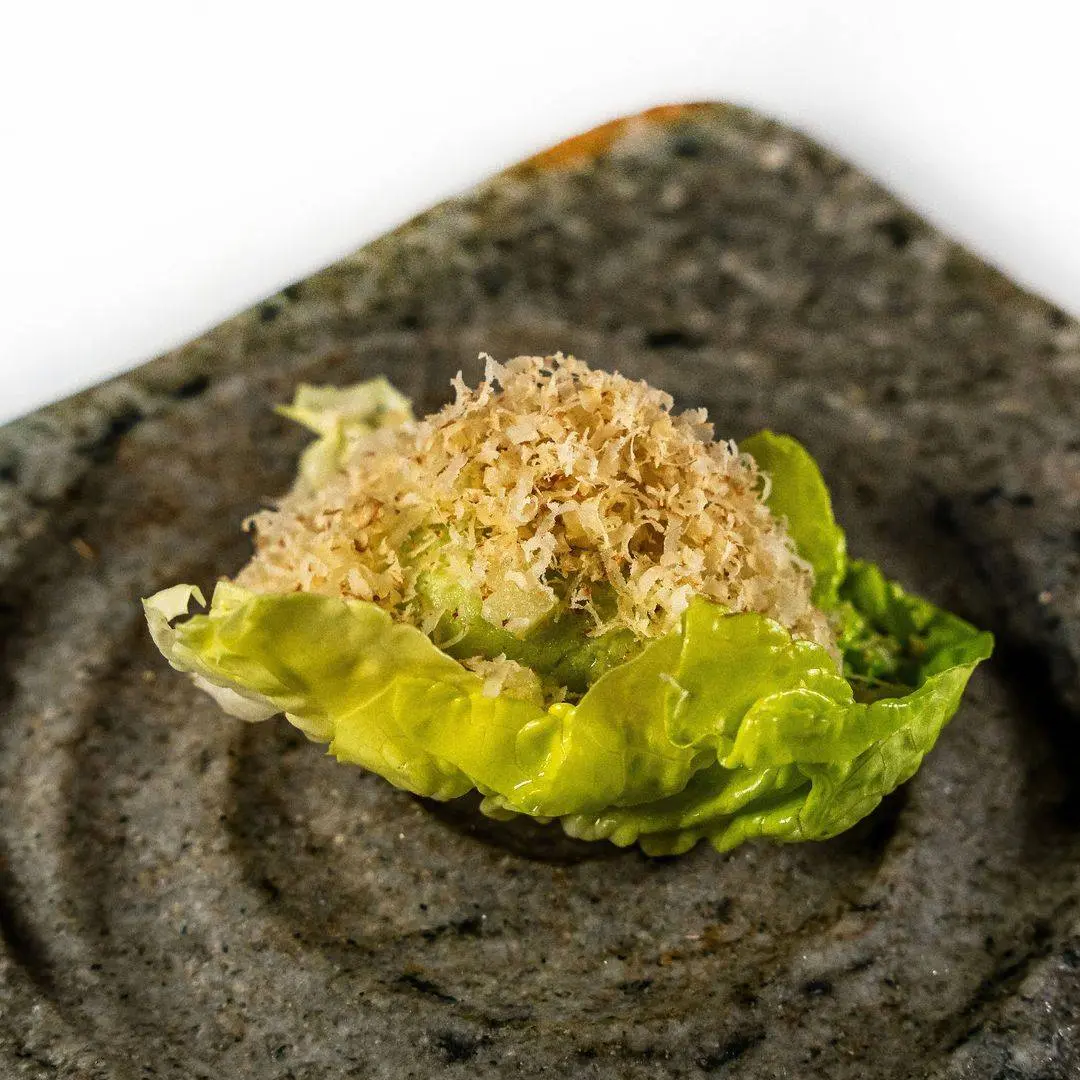 creation thumb for Vegetable Taco & Brioche filled w/ Wild Fennel Mayo, Cheese