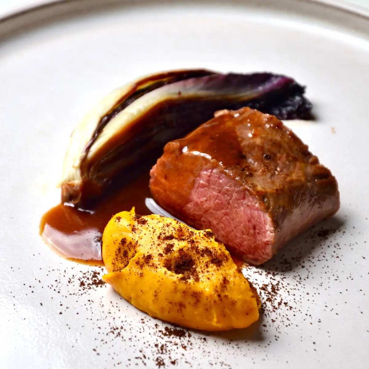 creation thumb for Agnello, zucca, radicchio e caffè