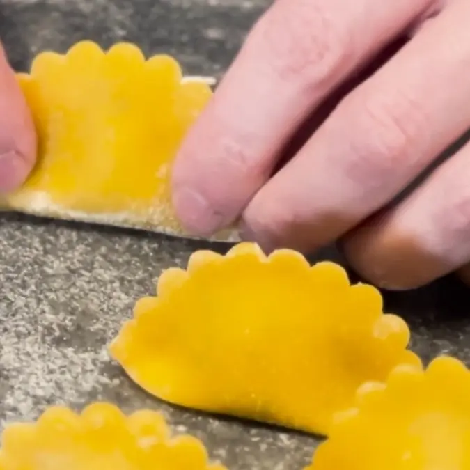 creation thumb for Agnolotti with Truffle Bechamel Filling