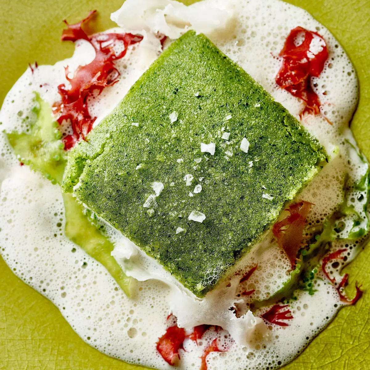 creation thumb for Turbot with garlic and parsley crust, Champagne sauce
