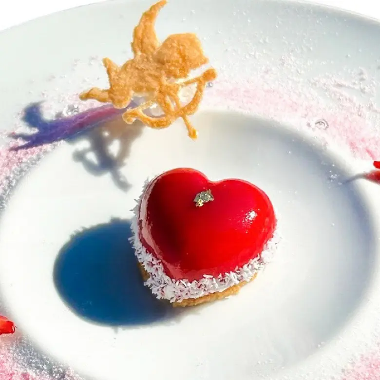 creation thumb for White Chocolate Mousse Cake for Valentine's Day