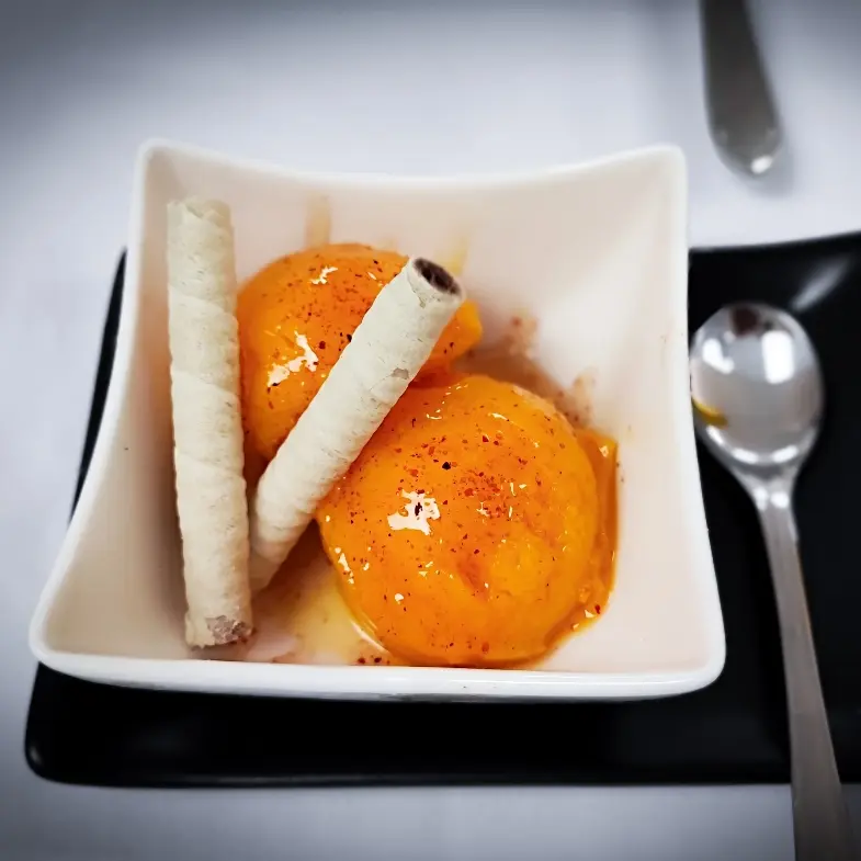 creation thumb for Mango ice cream, honey tequila and Tajín