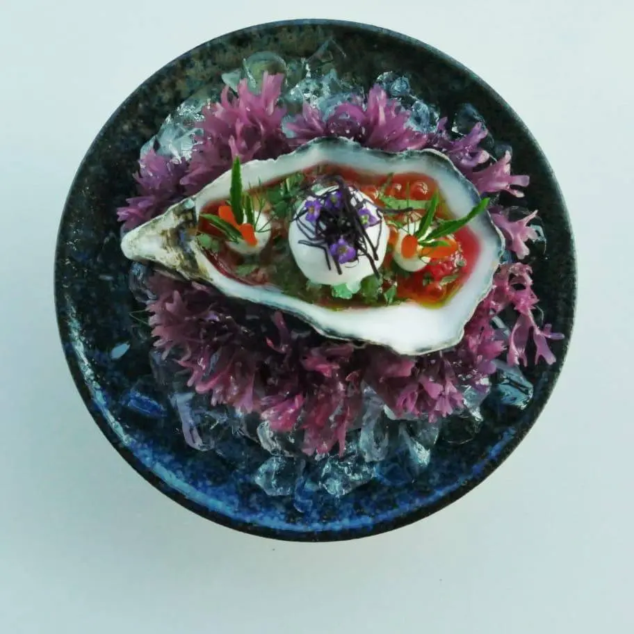 creation thumb for Irish Mor Oyster Nr.2 / Grapefruit / Celery / Buttermilk