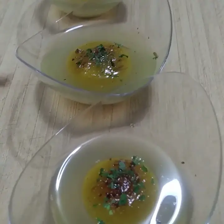 creation thumb for MANGO-PINEAPPLE, CUCUMBER MOJITO-CHOW EGG SHOT (REVERSE SHPERIFICATION)🥭🍍🥒🥚🍸