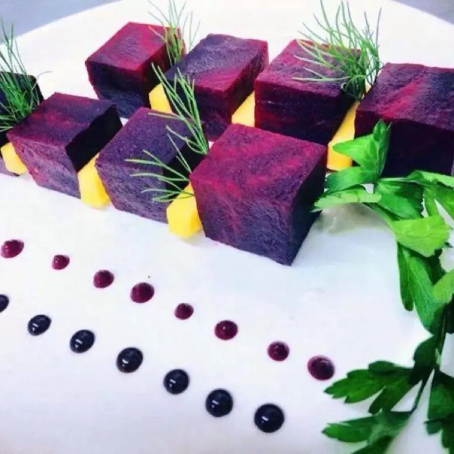 creation thumb for mango and beet salad