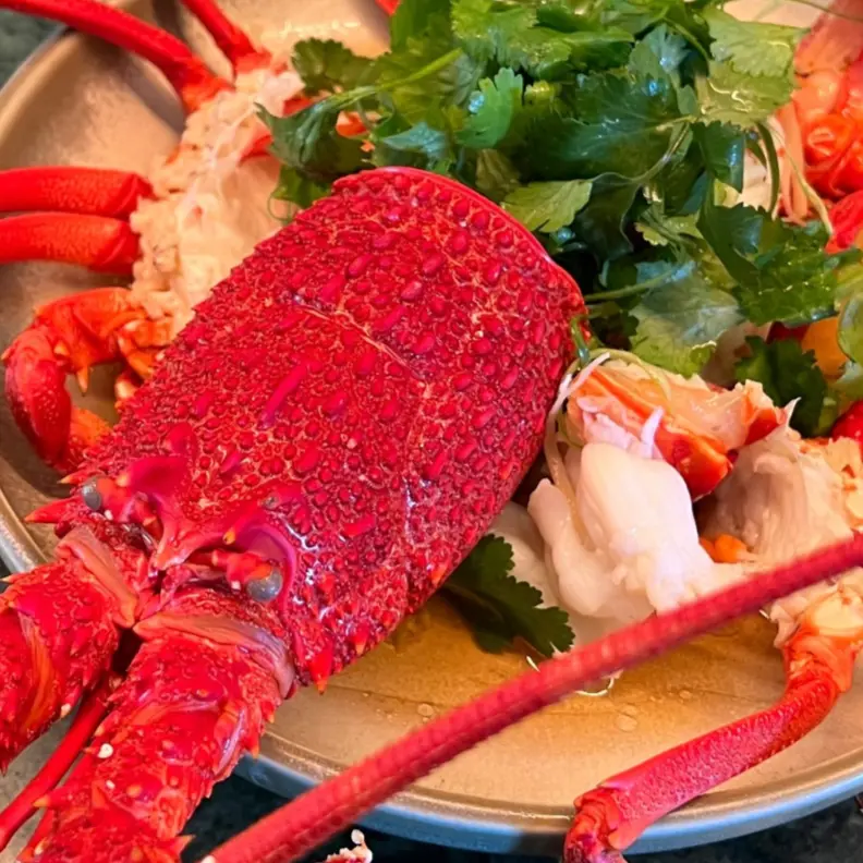 creation thumb for Steamed Southern Australian Rock Lobster with Soy & Ginger