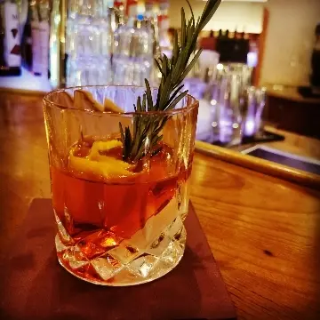 creation thumb for Smokey rosemary negroni
