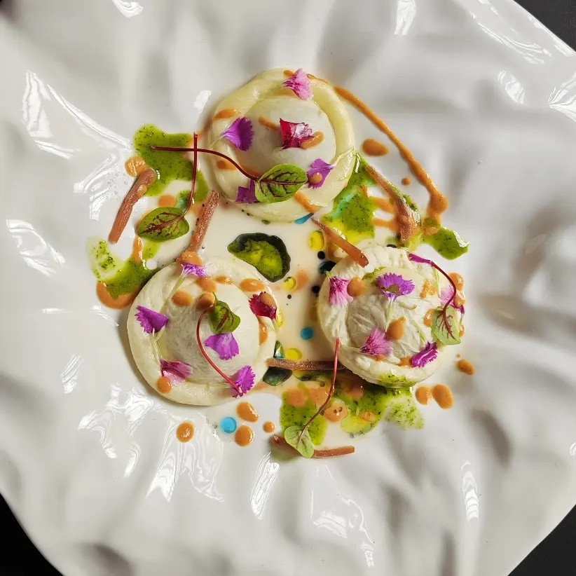 creation thumb for Ravioli di pasta mozzarella e scampi