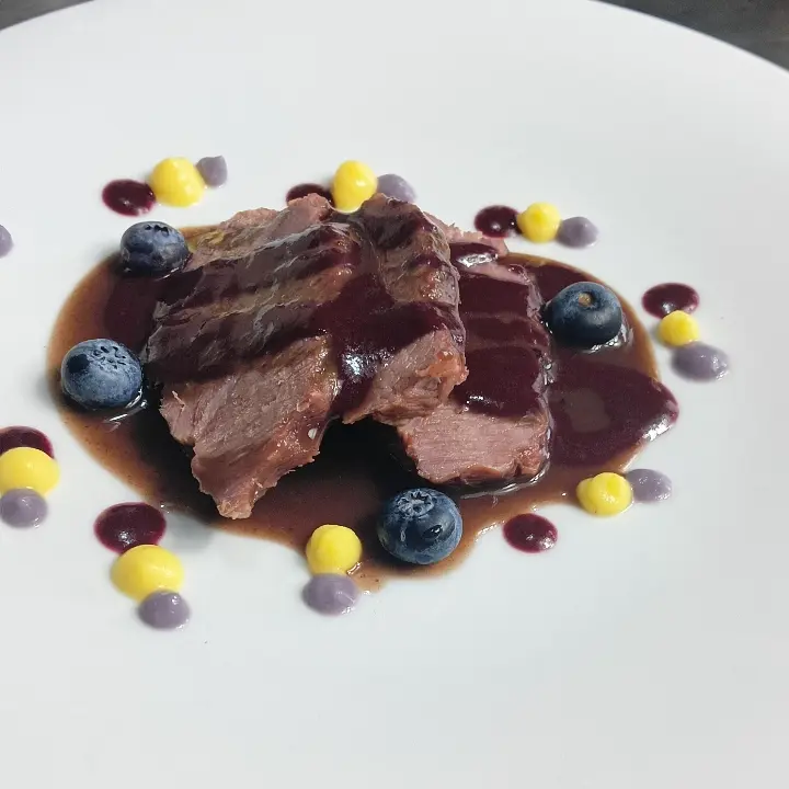 creation thumb for CBT Beef Cheek with Red Wine and Blueberry Reduction