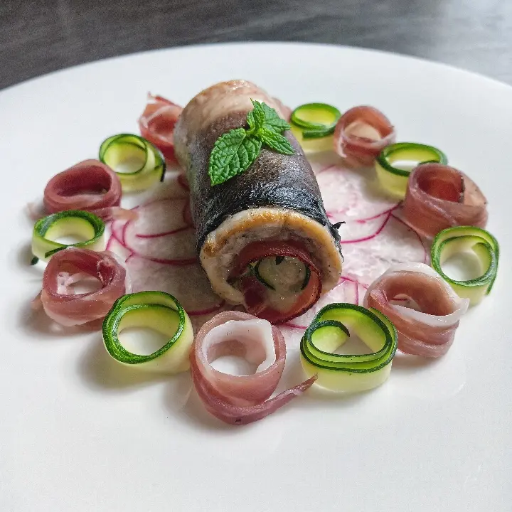creation thumb for Involtini di Lampuga con Speck e Zucchine