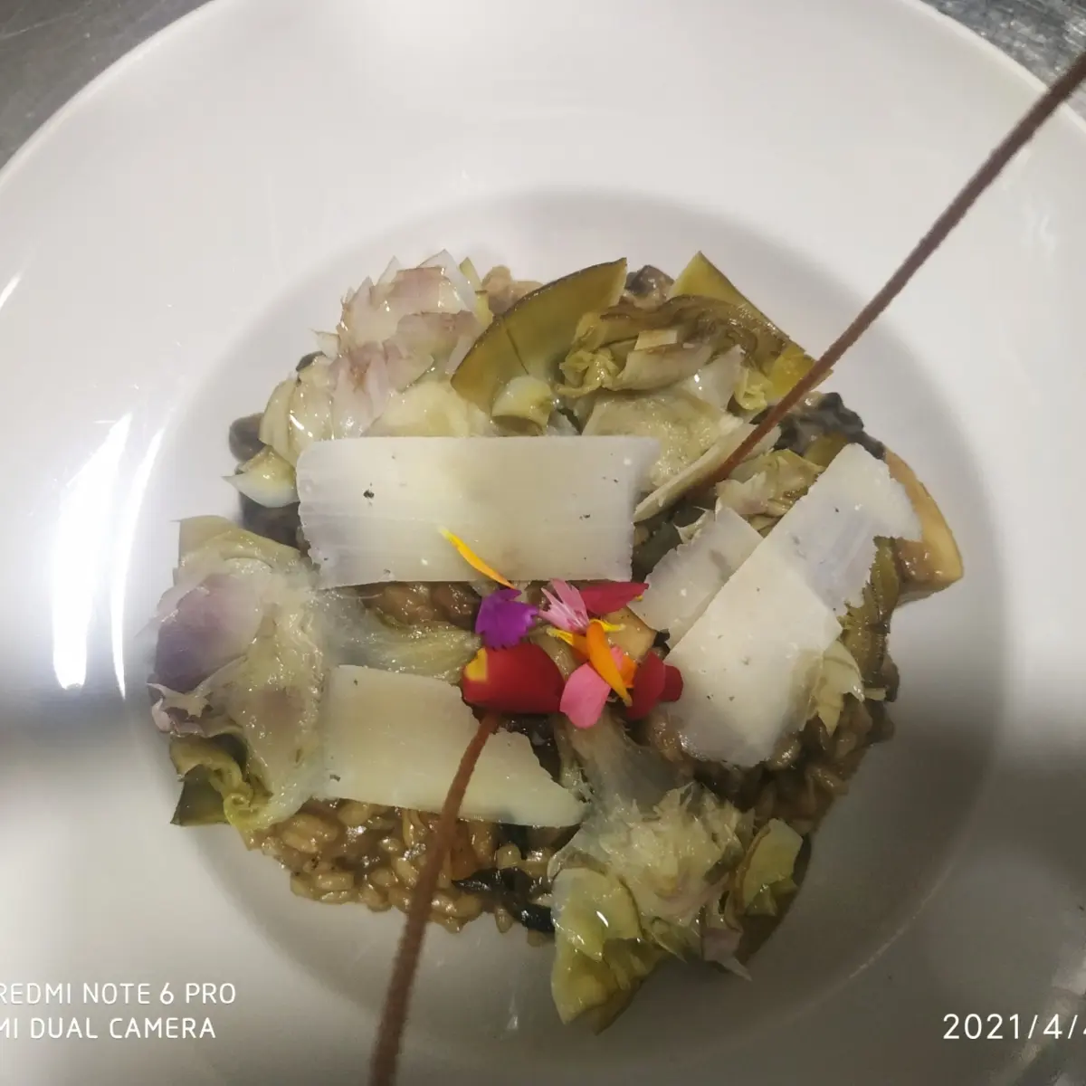 creation thumb for Risotto de boletus y alcachofas confitadas