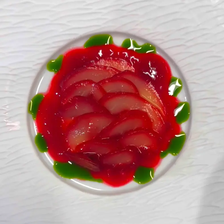 creation thumb for Poached Pears 🍐 With Hibiscus 🌺