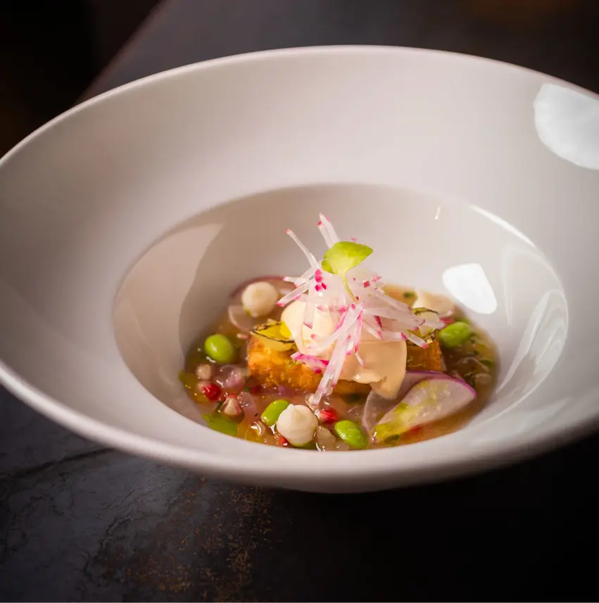creation thumb for GOLDEN PANKO TEMPEH MEETS SMOKY MISO VEGETARIAN DASI. VAD