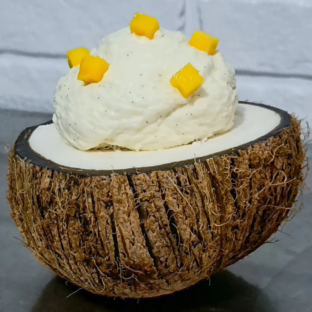 Coconut Ice Cream & Coconut Milk Foam 