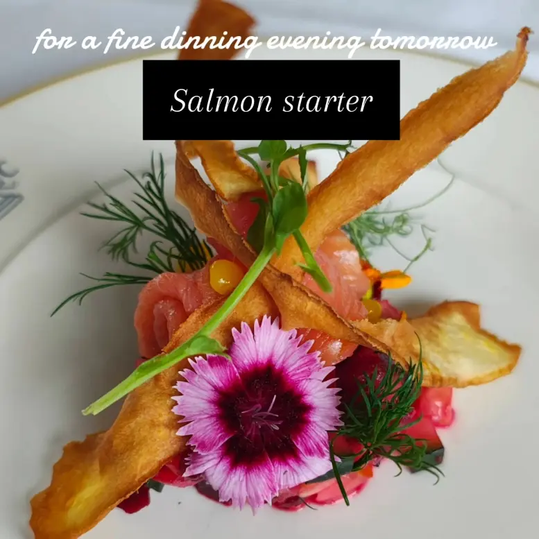 creation thumb for Salmon and beetroot tian