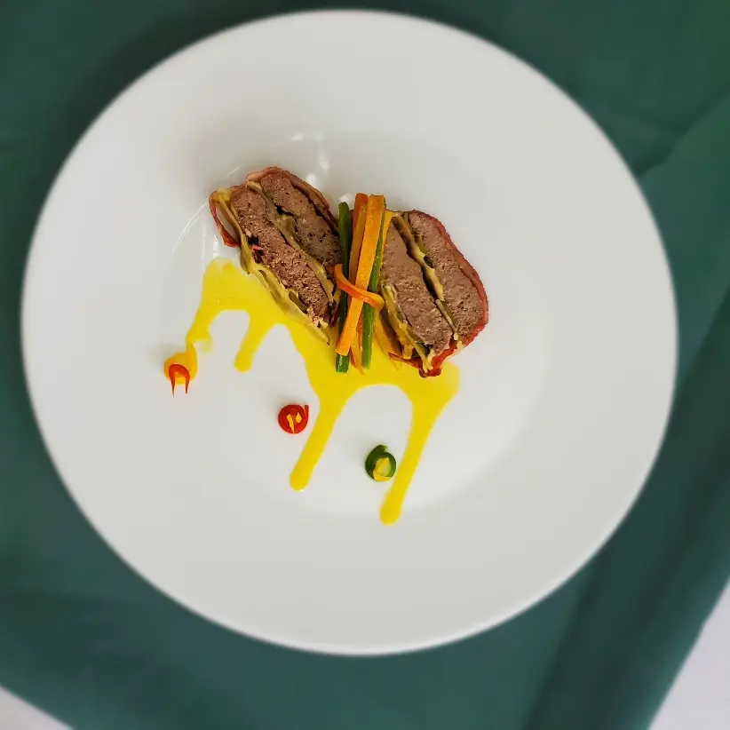 creation thumb for Terrine in mango sauce