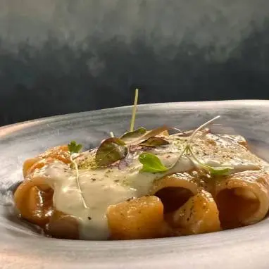creation thumb for Pasta with potato espuma and provola cheese