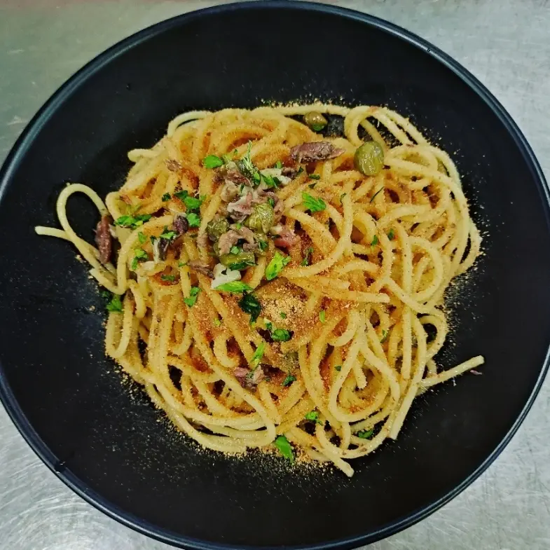 creation thumb for Spaghetti Trapanese Style