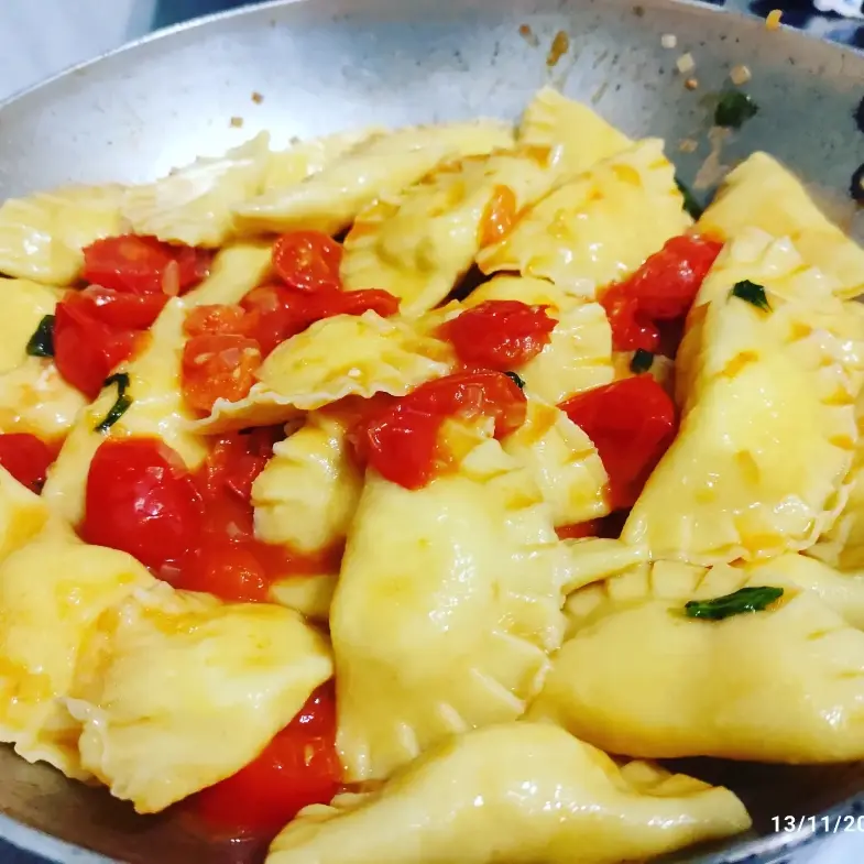 creation thumb for Half moons with ricotta and pecorino romano.