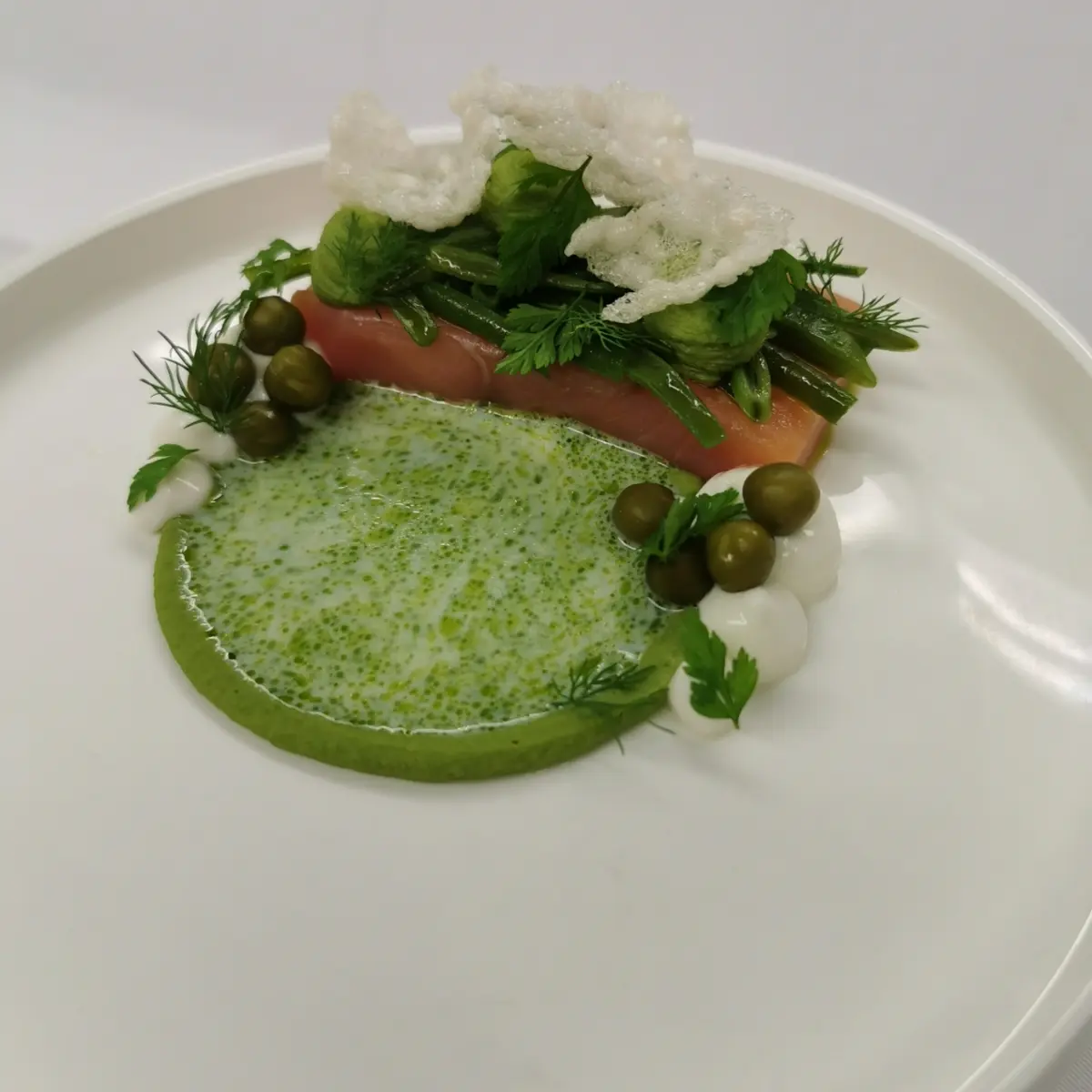 creation thumb for Lachs-Erbse-Bohnen-Reis-Buttermilch