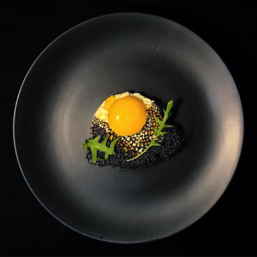 creation thumb for Egg tartar with black coral