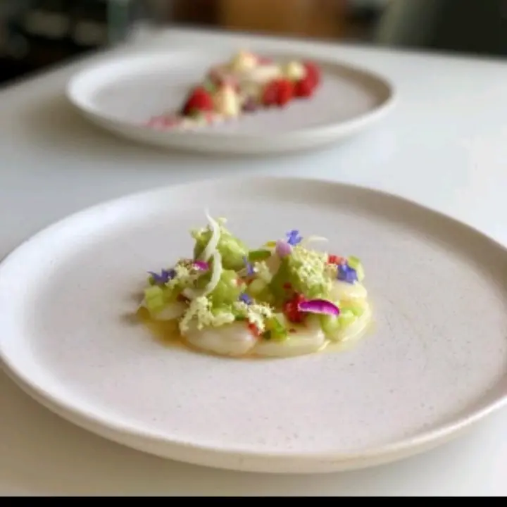 creation thumb for QLD scallop ceviche, fennel, avo,fingerlime,fermented chilli